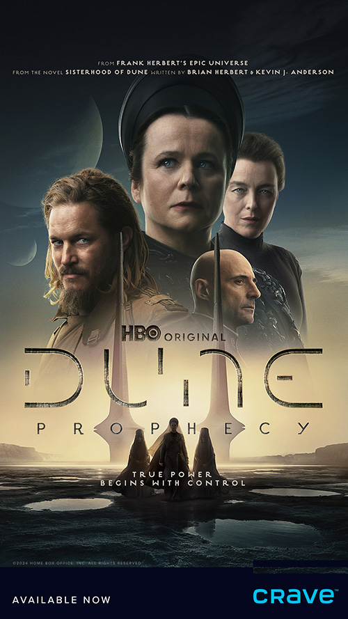 TekSavvy TV featuring premium channel content - Dune Prophecy